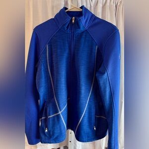 Spyder Women's Large Bandita Mid Weight Sweater Jacket Blue